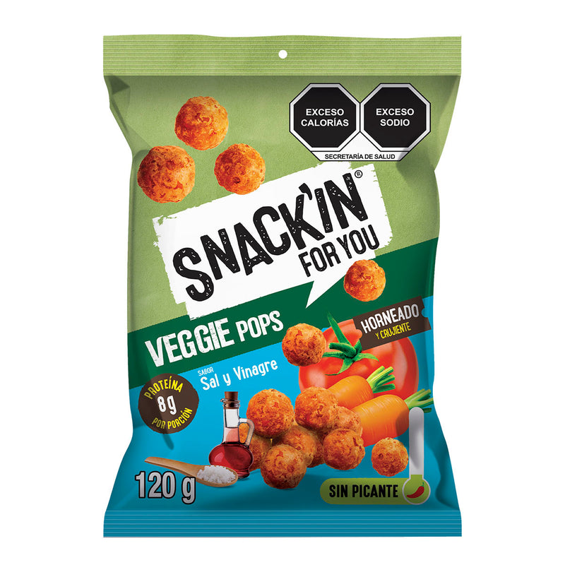 Veggie Pops Sal y Vinagre SNACK’IN FOR YOU 120 g