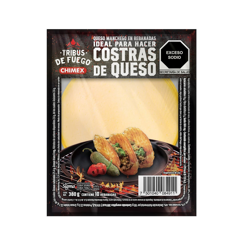 Queso Manchego Rebanadas Tribus de Fuego 380 g