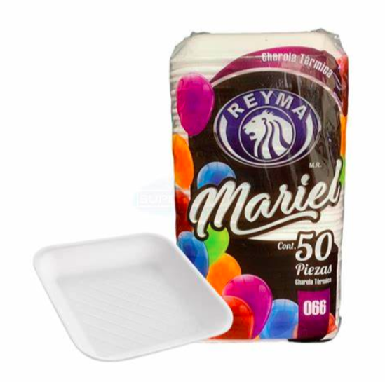 Charola Desechable Mariel 50 piezas