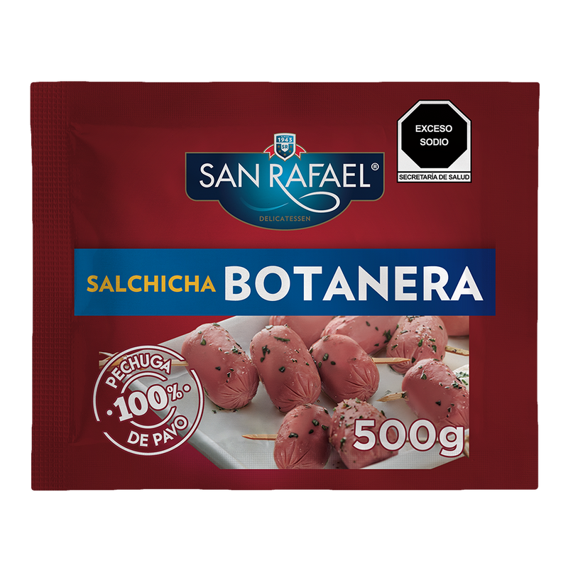 Salchicha de Pavo Botanera San Rafael 500 g